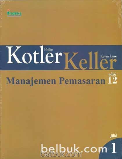 Manajemen pemasaran Jilid 1