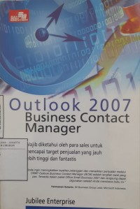 Image of Outlook 2007: business contact manager