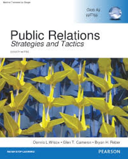 Public relations: strategies and tactics