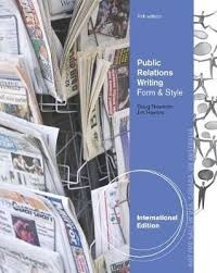 Image of Public relations writing: form and style